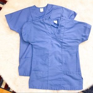 Medline comfort ease ceil blue scrub tops